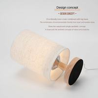 Lampe de bureau LED réglable, écologique, garantie 10 ans, commande par bouton-poussoir, design original, noir et blanc, chambre d'hôtel, salon