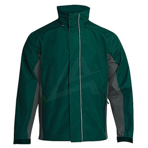 Men's <b>Lightweight</b> Bulk Rain <b>Jacket</b> Full Zipper Hooded Polyester Knitted Fabric for Winter and Spring - Product Image 1