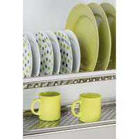 Escurridor de Platos Comercial Emuca Modelo 8929965 para Unidades Altas de 900 mm, Acero Inoxidable, Lavado y Esterilización de Platos