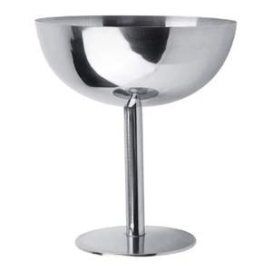Gobelet à pied élégant en acier inoxydable de 350 ml, moderne, à large ouverture, pour verres à vin, bars, fêtes, mariages - Product Image 2