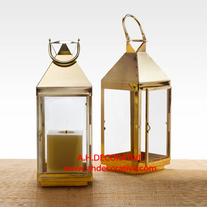 Linterna de vela de diseño hexagonal antiguo rústico de Metal para decoración de boda y fiesta portavelas hecho a mano para la venta - Product Image 4