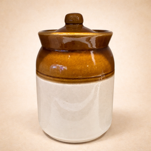 Juego de Recipientes de Cerámica Hechos a Mano con Tapa Hermética, Organizador de Cocina Rústico Estilo Granja, Recipientes de Despensa Glaseados Duraderos - Product Image 3