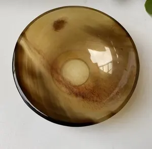 ชามเขาควายธรรมชาติคุณภาพสูง ชามเสิร์ฟรักษ์โลก ผลิตด้วยมือ สำหรับใช้ในบ้าน โรงแรม และร้านอาหาร - Product Image 3