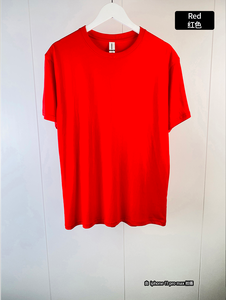 เสื้อยืดคุณภาพสูงสีน้ำเงิน 180 แกรม สำหรับผู้ชาย สกรีนโลโก้ได้ คอกลม ทรงปกติ สไตล์ลำลอง ย้อมสีเสื้อ - Product Image 2