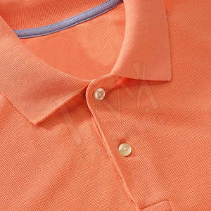 Polo d'été européen 100% coton pour hommes, confortable, coupe ajustée, design personnalisable, style de bureau d'affaires - Product Image 5