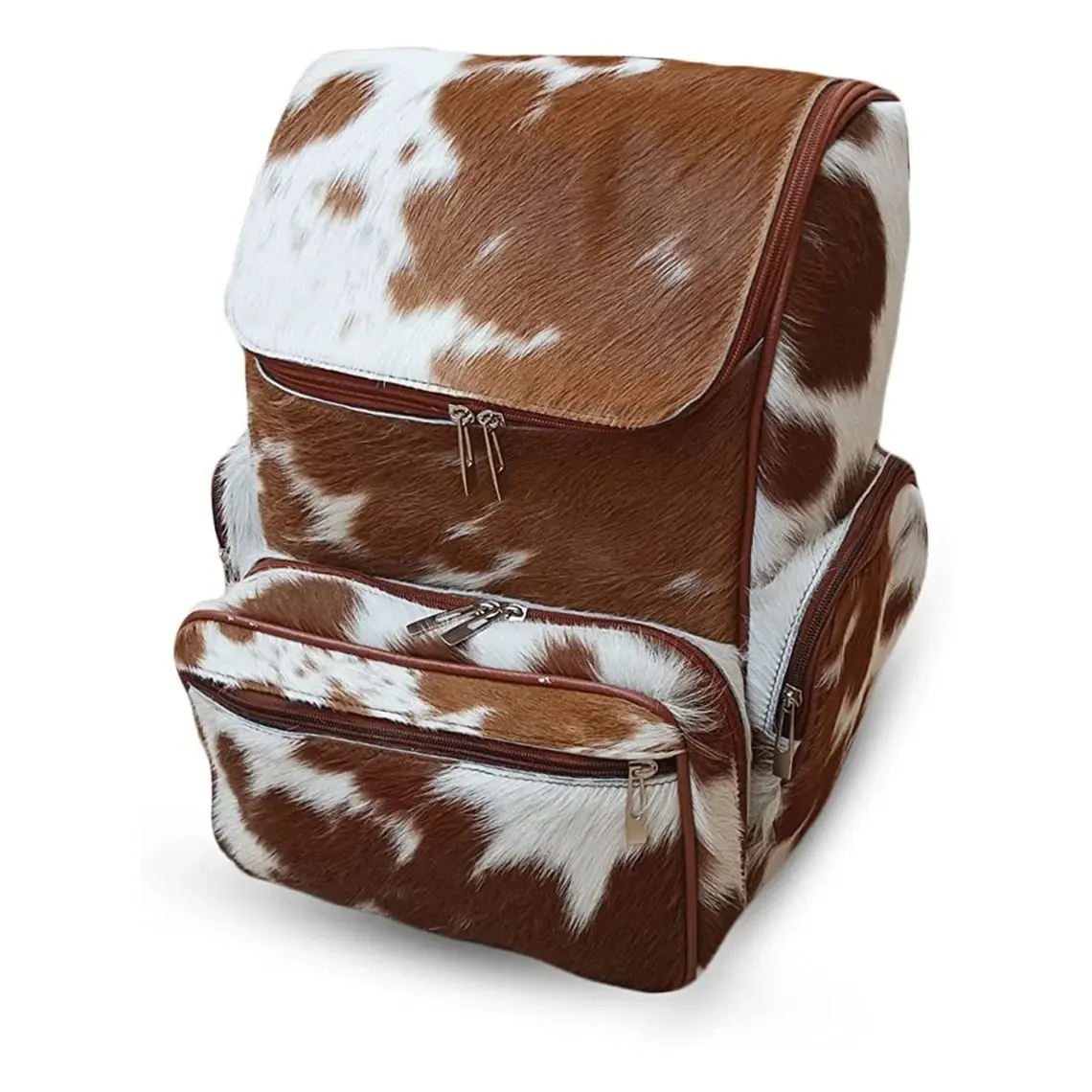 2024 yeni en çok satan lüks tasarımcı hakiki inek çakıl tahıl deri çanta İpli saç inek derisi kadın seyahat sırt çantası