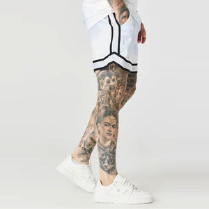 Short de basket sportif de haute qualité Polyester/coton séchage rapide vente en gros prix compétitif nouvelle conception motif solide - Product Image 4