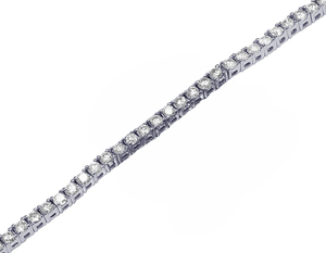 Custom Made Women's Trendy Lab Created 4.5 CT Moissanite Diamond Charm <b>Bracelets</b> Gold Plated Gift <b>for</b> Wedding Engagement - Product Image 3