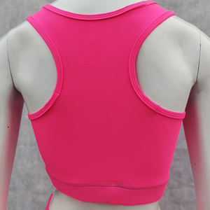 Ensemble de leggings de yoga taille haute et soutien-gorge de sport pour femmes, vente en gros OEM, respirant, léger, en élasthanne/nylon, équipement de fitness personnalisé - Product Image 3