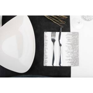 Tovaglioli Neri 40x40cm con Stampa Sonora in Bambutex Naturale, 600 Pezzi, B2B - Product Image 4