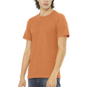 Venta al por mayor de fábrica de calidad, transpirable Camiseta de algodón con estampado personalizado, camiseta de Jersey de algodón ajustada con etiqueta privada de Color sólido - Product Image 6