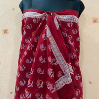 Sarung Pantai Boho 100% Katun Motif Kotak-Kotak, Syal Pantai Leopard/Dot Bolak-Balik, Bernapas, Bisa Juga Sebagai Ikat Kepala, Hadiah Ulang Tahun Untuknya