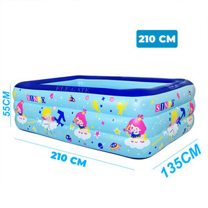 Piscina Gonfiabile Familiare 210*135*55 cm, Categoria Prodotti per Divertimento Acquatico - Product Image 4