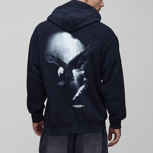 Moda al por mayor personalizado cara diseño hombres sudaderas con capucha transpirable ecológico otoño Streetwear Casual impreso alta 100% algodón - Product Image 2
