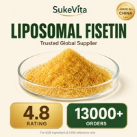 Poudre de Fisetine Liposomale 70% Haute Biodisponibilité Antioxydant Flavonoïde Supplément de Soutien Cellulaire Vente en Gros OEM