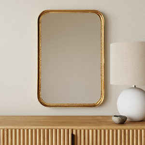 Specchio da parete in oro dorato con cornice in stile Vintage specchio decorativo rettangolare con finitura per la casa specchio per la vanità del bagno - Product Image 4