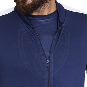 ชุดวอร์มสำหรับผู้ชายชุดวอร์มแบบรูดซิปสำหรับผู้ชายดีไซน์ทันสมัยโลโก้ของคุณเอง - Product Image 5