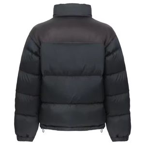Veste matelassée formelle grande taille pour hommes manteau d'hiver imperméable en toile souple à bulles col montant fermeture à glissière coupe-vent - Product Image 5