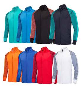 Meilleur tissu pour homme, uniforme d'entraînement de football, maillot imprimé OEM personnalisable avec col montant, prix survêtement de fitness - Product Image 3