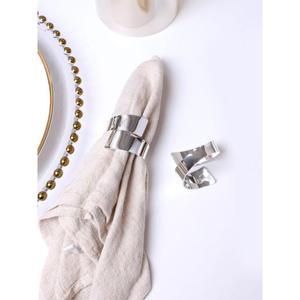 Anneaux de serviette en acier inoxydable résistant à la rouille avec des designs élégants et une finition lisse parfaite pour les mariages ou les occasions spéciales - Product Image 1