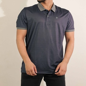 Polo homme OEM lourd qualité supérieure respirant coupe ample séchage rapide col solide été hiver printemps polo durable - Product Image 4
