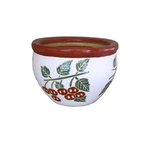 Best-seller Grand vase à fleurs en céramique émaillée de haute qualité Décoration intérieure pour la maison et le jardin Jardinières classiques avec revêtement au sol - Product Image 4