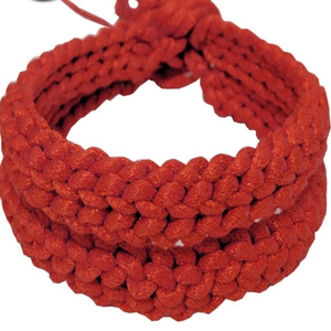 Cordones Trenzados Rojos de Poliéster para Prendas, Cordones con Recubrimiento Reflectante para Niños, Cordones para Muay Thai - Product Image 5