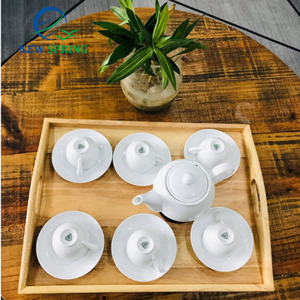 Plateau de service rectangulaire en bois écologique de qualité supérieure, articles de cuisine modernes et luxueux, fabriqués à la main au Vietnam - Product Image 6