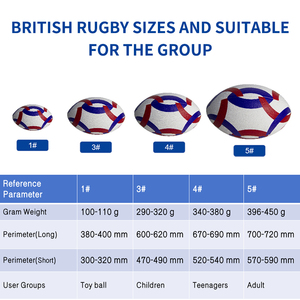 ลูกบอลรักบี้ขนาดเล็กออกแบบได้ตามต้องการสำหรับการฝึกซ้อมเป็นทีม - Product Image 2