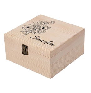 Caja de anillo de compromiso de madera en forma de corazón para boda, caja de boda para anillos rústicos - Product Image 3