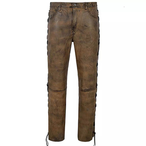 Pantalon en cuir uni de toutes les couleurs en peau de mouton Fitness Gym Slim Workout Faux Leather Pants Stacked Flare Leather Pants - Product Image 6