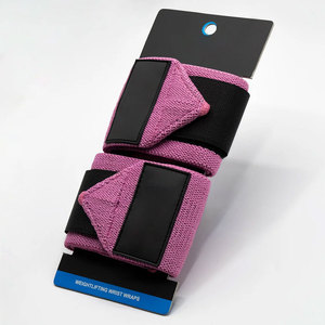 Poignet en néoprène unisexe de haute qualité OEM Logo personnalisé Sangles de levage en coton pour haltérophilie Gym Poignet robuste - Product Image 6