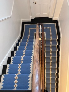 La mejor Alfombra tejida a mano Kilim, corredor de escalera hecho a mano, corredor con estampado Floral moderno, última colección, lavable - Product Image 3
