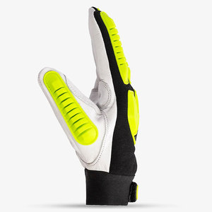 Skatiq Guantes de Seguridad Originales, Guantes de Impacto de Palma de Piel de Cabra con Espalda de Licra, Forro de Nailon de Doble Palma para Soldadura de Construcción - Product Image 2