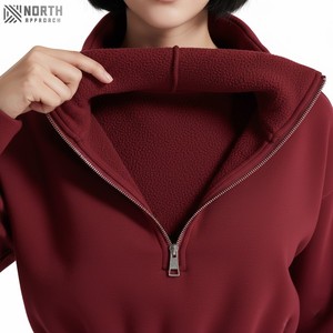 Latest Design Fashionable 100% Cotton Pullover Cropped Hoodie For Women Custom Logo Breathable New <b>Crop</b> <b>Top</b> For Girls Front Logo - Product Image 6
