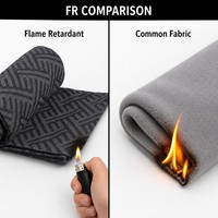 Couverture de voyage en RPET recyclé pour avion, en polyester recyclé, tissée avec une bordure durable, idéale pour les voyages en classe affaires