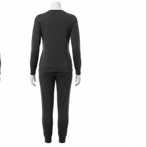 Ensemble deux pièces pour femmes, tissu tricoté à séchage rapide, respirant, confortable, vêtements de tous les jours, vêtements de mode, fournisseur de vêtements en gros, taille XL - Product Image 3