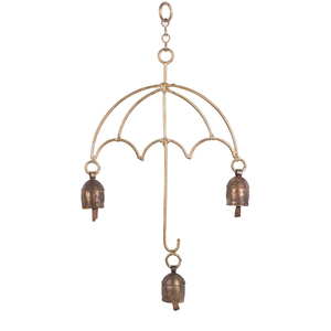 Cloches murales élégantes en forme de cœur cloches suspendues en métal doré de qualité supérieure parfaites pour les décorations de jardin au meilleur prix - Product Image 4