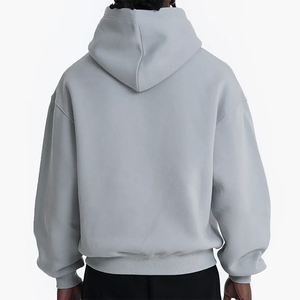 Liso grueso 500GSM 400 GSM boxy Sudadera con capucha en blanco para hombre Algodón de gran tamaño Fleece Sudadera con capucha personalizada Fabricante Heavyweight Cropped Hoodie - Product Image 2
