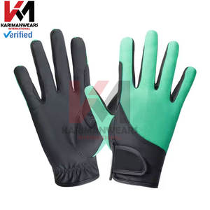 Guantes de equitación ecuestres profesionales Guantes de cuero sintético personalizados Hombres Diseño antidivisión Agarre transpirable Caballo - Product Image 4