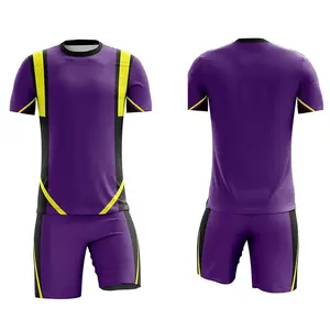 男士运动服100% 涤纶足球服/批发价格半袖足球服男士足球套装