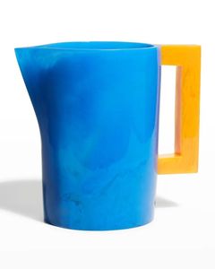 <b>Modern</b> Luxury Eco-Friendly Resin Water Pitcher with Handle Handmade 1.8L Capacity Premium Quality Drinkware - Product Image 3