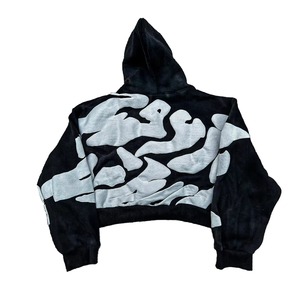 Sudadera con Capucha Personalizada para Hombre, Estilo Urbano, Invierno, Impresión Digital, Lavada, Gruesa, Ajuste Regular - Product Image 4