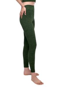 Vert foncé solide motif culture soutien-gorge taille haute entraînement Legging pantalons longs vêtements de sport motard Leggings grande taille ensembles - Product Image 3