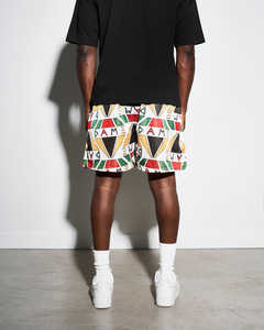 Custom Logo Sports Shorts Sublimation Print Trendy High Quality Fabrics Basketball Casual Elastic Double <b>Layer</b> Mesh Shorts - Product Image 4