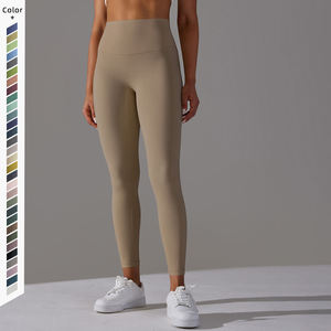 Butter Soft Yoga Leggings for Women High Waist Nylon Athletic Yoga Pants ODM Gym Fitness Workout Legging Manufacturer - Product Image 2