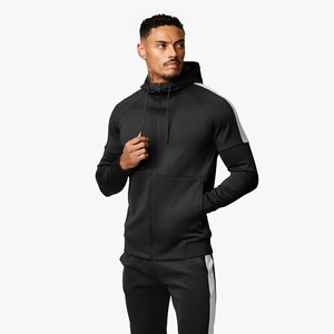 Sudadera con capucha y pantalones de chándal de retazos mejor valorados para hombres, nuevos conjuntos de Jogger, chándales deportivos transpirables ligeros para hombres - Product Image 3