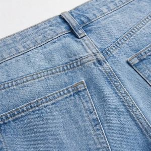 Pantalones Vaqueros de Mezclilla para Mujer, Cintura Alta, Transpirables, de Algodón, a la Moda de Verano, Color Personalizado, Rotos, Tallas Grandes, Servicio OEM - Product Image 5