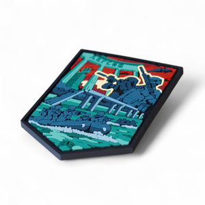 Parche de PVC 3D del Orgullo de Ucrania | Emblema de goma personalizado para sombreros y bolsos - Product Image 1