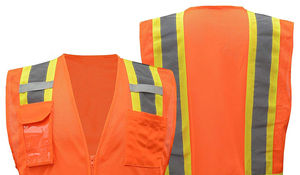 Customised logo High Visibility Worker Safety <b>Vest</b> Paramedic with Zipper Work Wear Construction Safety <b>Running</b> <b>Vest</b> - Product Image 4